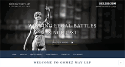 Desktop Screenshot of gomezmaylaw.com